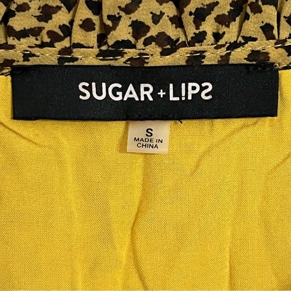 Women’s Sugar Lips Tiered Long Sleeve Cheetah Print Mini Dress Size Small - Picture 5 of 13